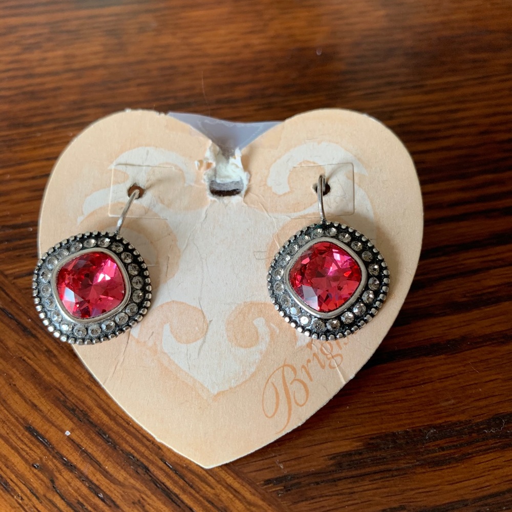 Brighton Red Earrings NWT
